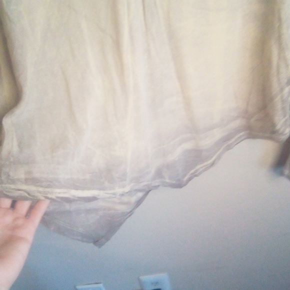 Nwt Xcvi Acid Wash Lagenlook distressed Tunic Top - Picture 6 of 14